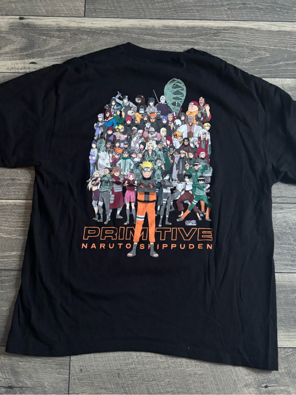 Primitive Naruto Shippuden Graphic Tee - Black & Orange